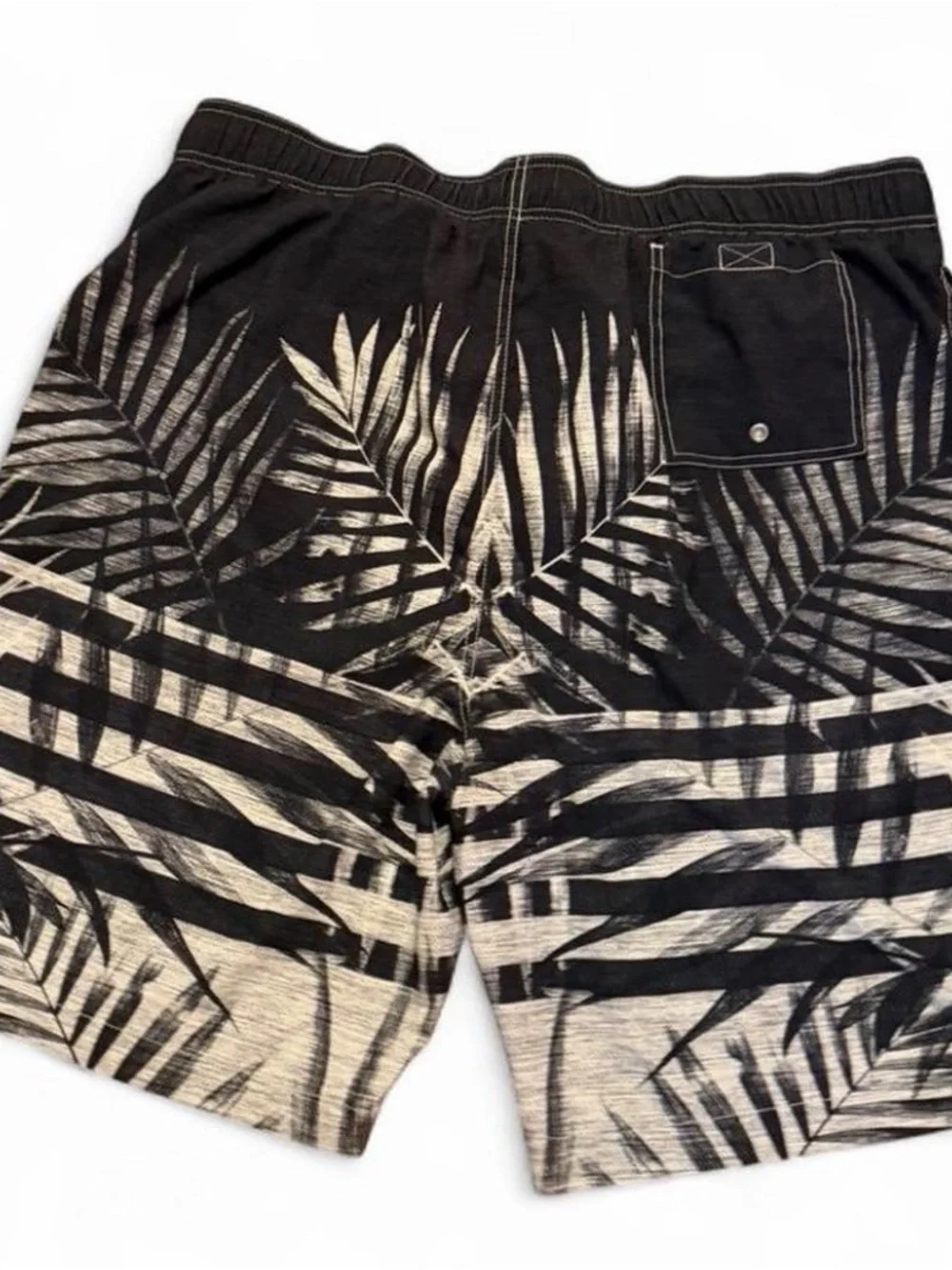 Sonoma Men's Black Tropical Print Swim Trunks size 2X